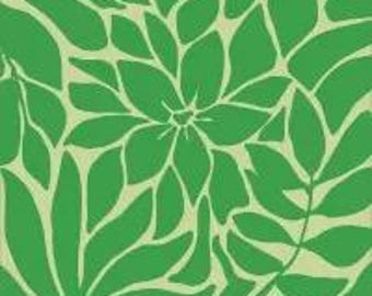 Bright Green & Light Green Flowers Decoupage Napkins Graphic Contemporary Print, Includes Three Luncheon Size Premium Quality Paper Napkins