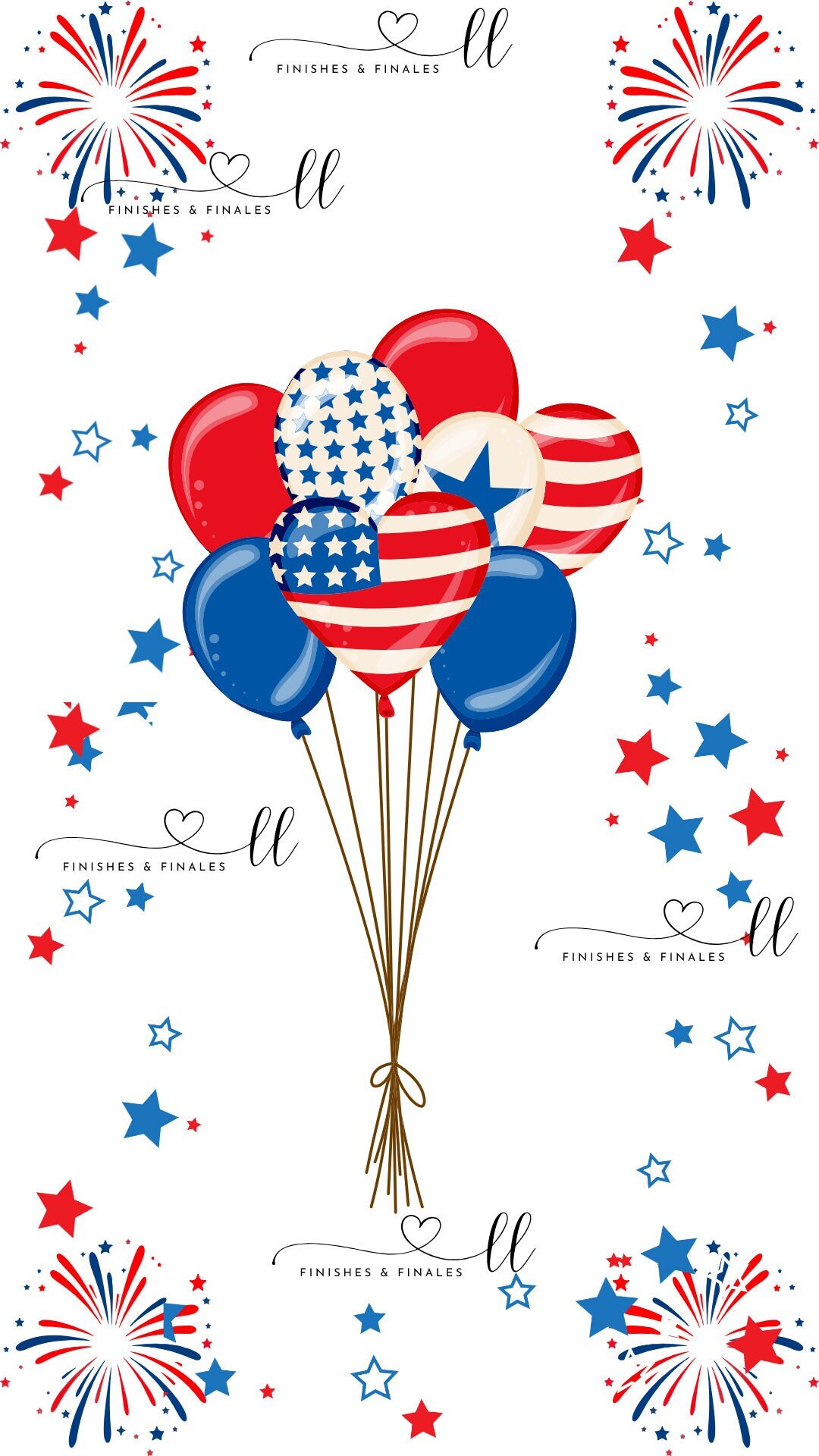 IPhone Fourth of July July 4th Wallpaper Red White and Blue Balloons ...