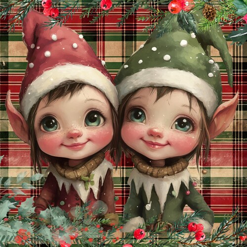 Feuille De Riz Craft A4 - Papier Décopatch 'Christmas Wishes' - RP-082 - Pour Déco, Scrapbooking, Collage