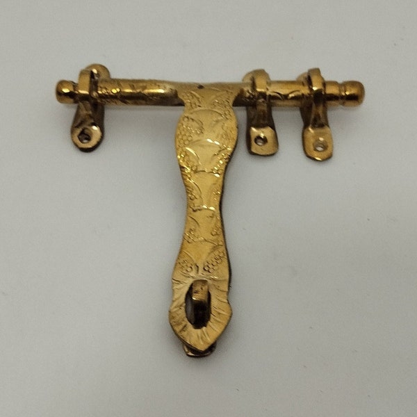 engraved door lock;Brass Bolt;Brass Door Lock;gold Bolts;Antique Morocan brass lock