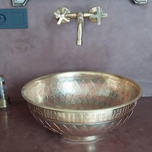 Solid Brass Copper Single Dropped in Sink / Solid Brass Sink