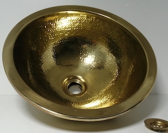 Gehämmertes Messing Waschbecken: Antikes graviertes marokkanisches Dekor