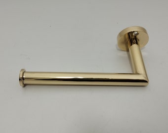Unlacquered brass Toilet Paper Holder, Toilet Roll Holder for Bathroom, Kitchen, Washroom Wall Mount Farmhouse Bathroom Paper Holder