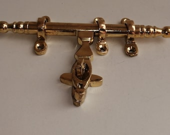 Antique Moroccan Brass Door Lock - 15cm