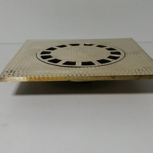 Antique brass floor shower drain for bathroom, hammered shower drain for bathroom