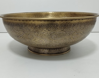 Engraved bronze sink for kitchen or bathroom, Handmade sink, Antique bronze plated sink, Bronze sink, Moroccan sink;