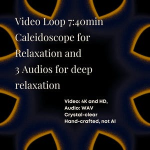 Sacred Geometry 4K Meditation Video Loop + 3 Relaxation Audios | Kaleidoscope Frame TV Art | Underwater Calm | 174Hz Theta