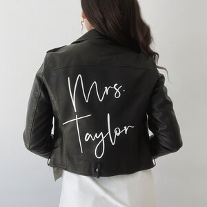 Veste en cuir personnalisé 2025