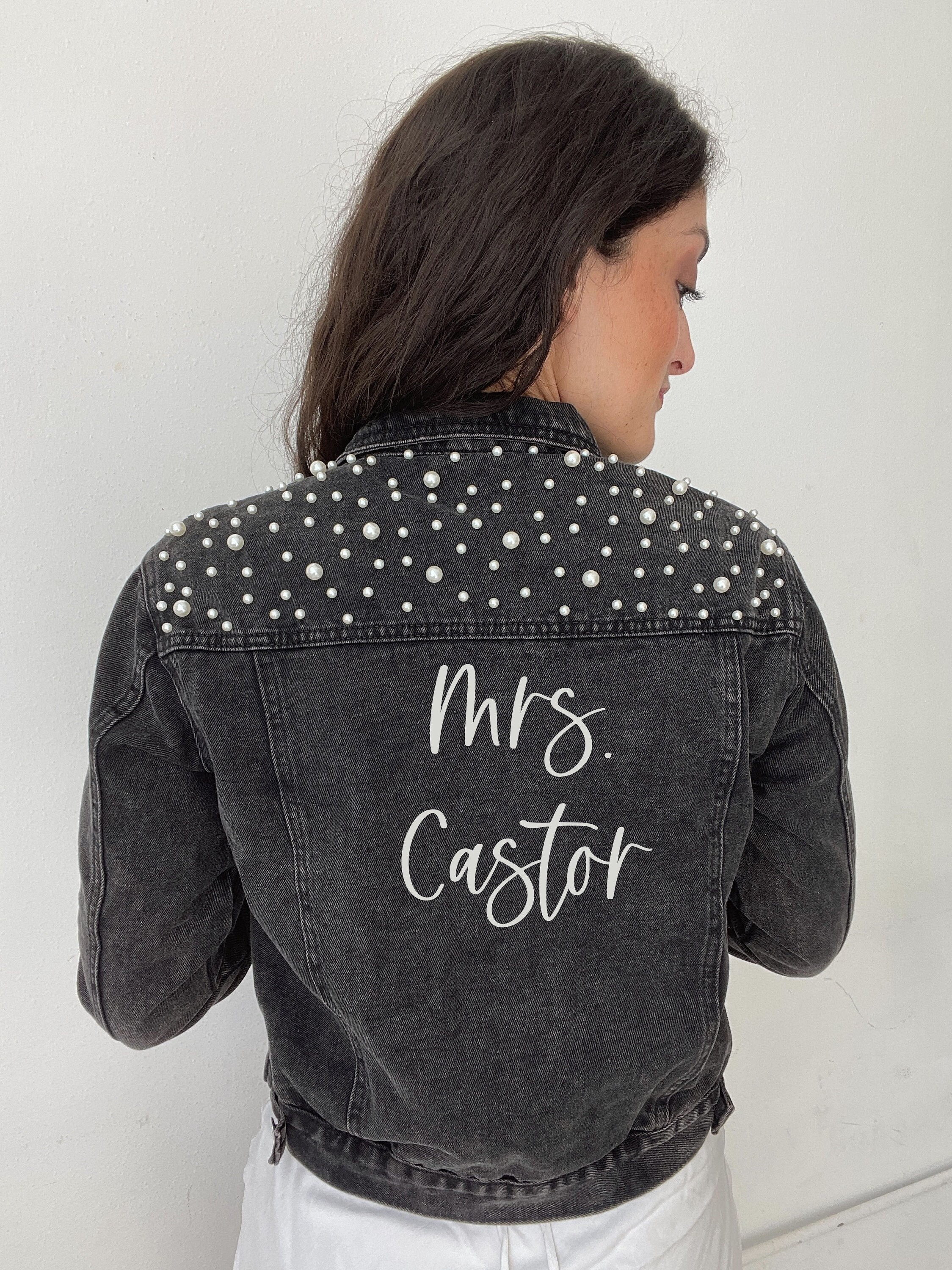 Did you know… ✨ …about custom options!? From our classic MRS jacket (choose  denim or leather), to bridal hangers, sweatshirts, and…
