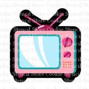 TV Cookie Cutter, Retro Cookie Cutter, Cutter