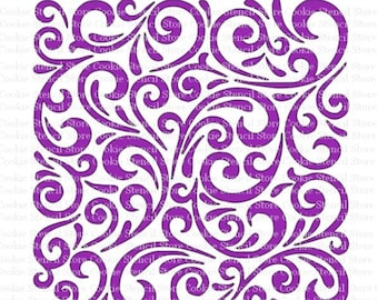 Filigree Background Cookie Stencil SVG Digital File