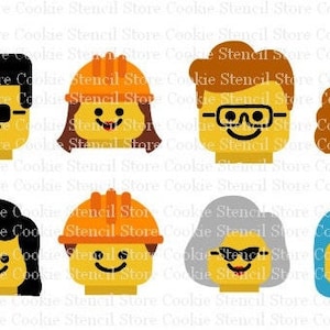 Brick Head Cookie Cutter: Toy Birthday Theme