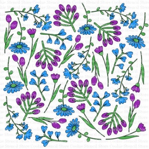 Floral Background 2 Stencil, Cookie Stencil, Cake Stencil, Craft Stencil
