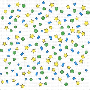 Confetti Stencil: Cookie, Cake, & Craft Decor - 5.75&quot;