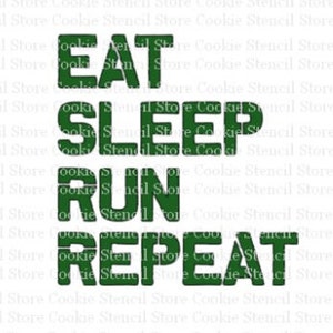 Eat Sleep Run cookie Stencil Digital SVG, Track Stencil SVG