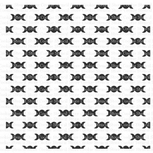 Celestial Moons Background Digital Cookie Stencil SVG, Halloween Stencil SVG