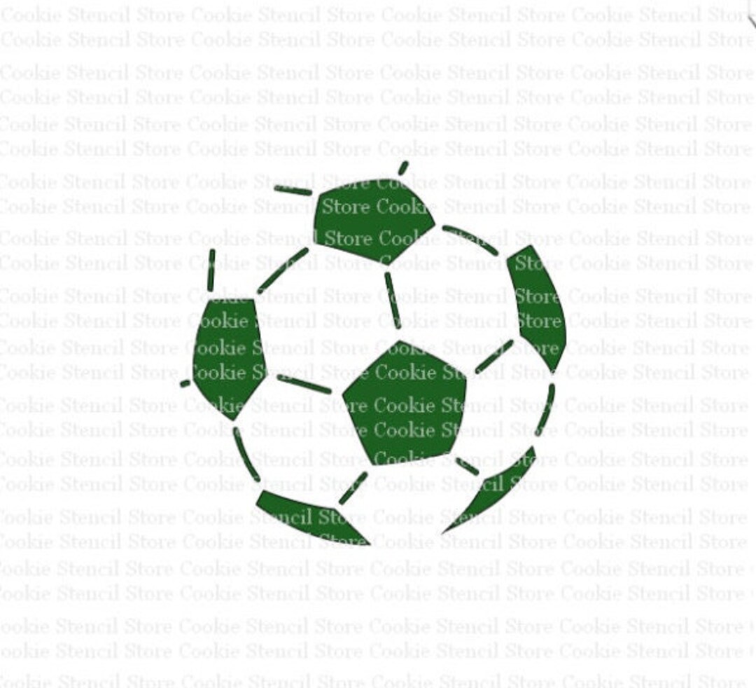 Soccer Ball Stencil, Sport Stencil, Soccer Stencil, Cookie Stencil