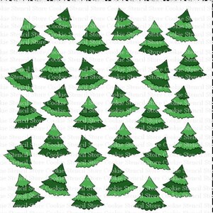 Pine trees 2pt Background Stencil, Cookie Stencil, Craft Stencil, Cake Stencil