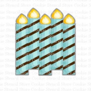 Candles Cookie Cutter, Birthday Cookie Cutter