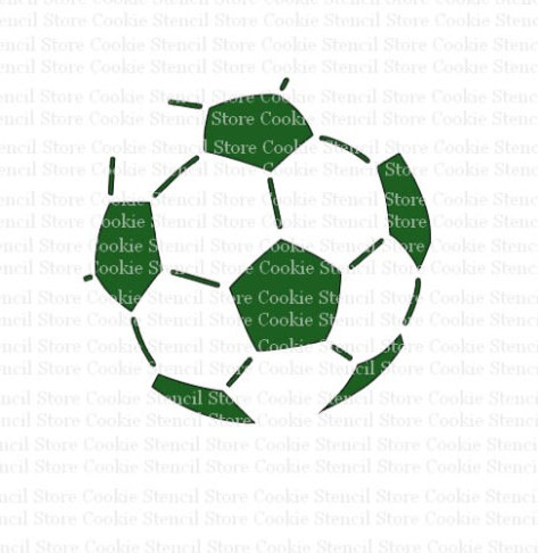 Soccer Ball Stencil, Cookie Stencil, Craft Stencil, Cake Stencil Etsy