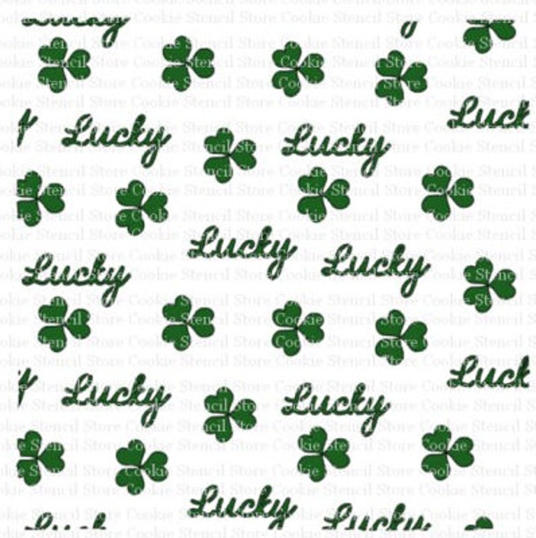 Lucky Stencil, Background Stencil, Cookie Stencil, St. Patricks Day ...