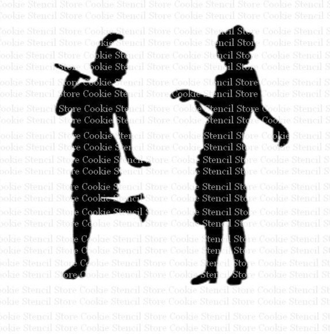 1920s Flapper Girls Cookie Stencil, Roaring Twenties Stencil - Etsy
