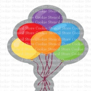 Balloons Cookie Cutter, Birthday Cookie Cutter