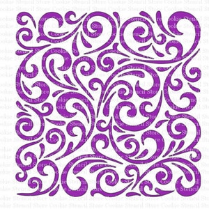 Filigree Background Stencil, Cookie Stencil, Cake Stencil, Background Stencil, Craft Stencil, Stencil