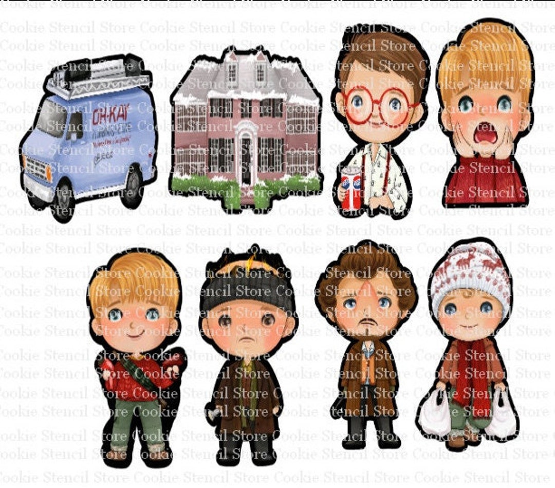 Home Alone Inspired Cookie Cutter Set, Christmas Cookie Cutter, Movie
