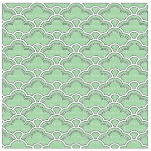 Scalloped Pattern Stencil: Cookie, Cake & Craft Stencil