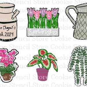 Spring Decor Cookie Cutter Set, Plant Cookie Cutters