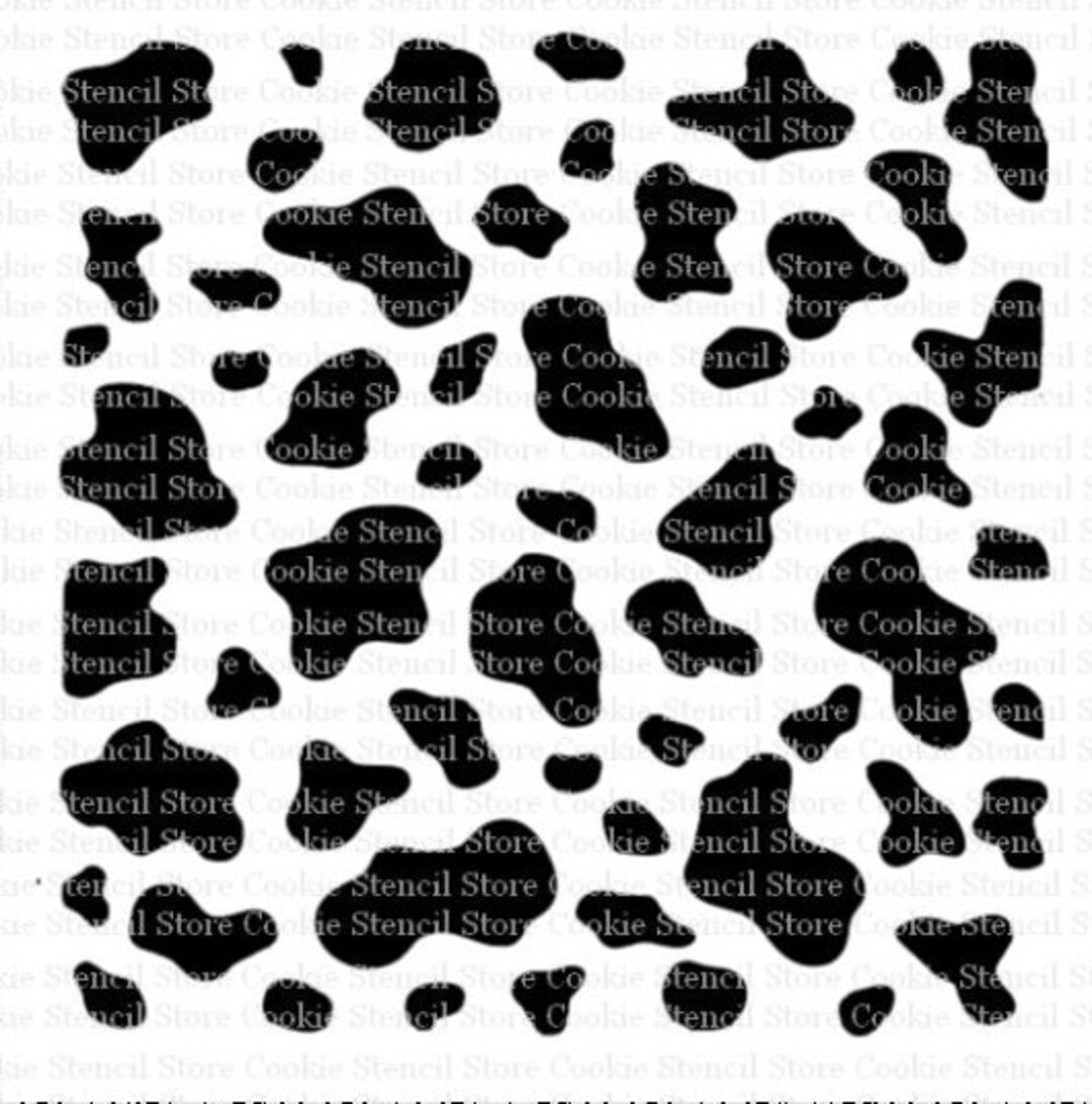 Cow Print Stencil, Cookie Stencil, Cake Stencil, Craft Stencil - Etsy