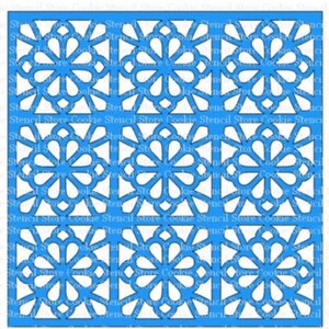 Lattice Tile Stencil, Cookie Stencil, Cake Stencil, Craft Stencil