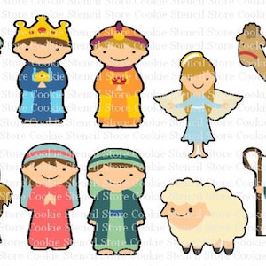 Nativity Cookie Cutter Set, Christmas Cookie Cutters