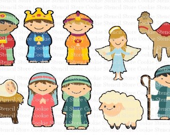 Nativity Cookie Cutter Set, Christmas Cookie Cutters