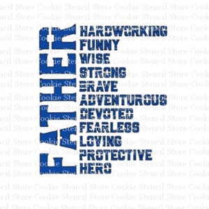 Father&#39;s Day Quote Stencil: Cookie & Craft Stencil