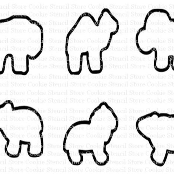 Animal Crackers Cookie Cutter Set, Animal Cutters, Animal Cookie Cutter