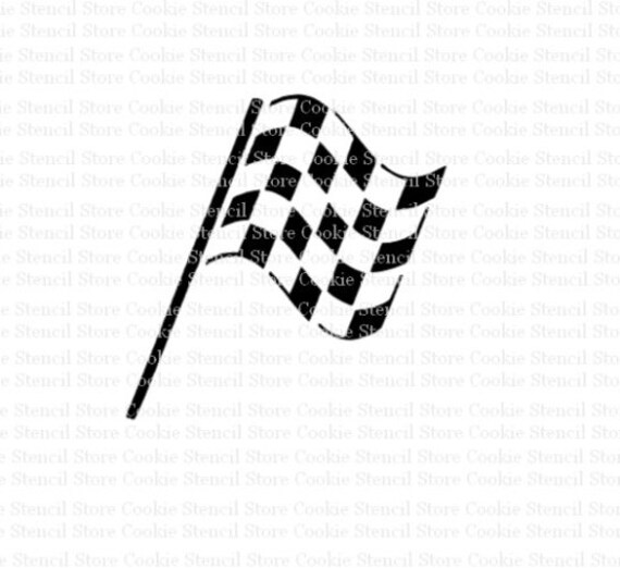 Checkered Flag Stencil Cookie Stencil Cake Stencil Craft | Etsy