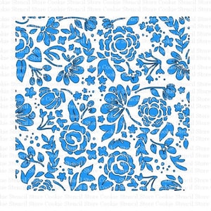 Floral Background 5 Cookie Stencil SVG Digital File, Floral Cookie Stencil SVG