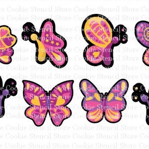 Assorted Butterflies Cookie Cutter Set of 8, Spring Cookie Cutter, Butterfly Cookie Cutter