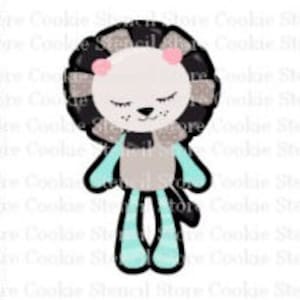Lion Plushie Cookie Cutter, Baby Cookie Cutter, Cutter