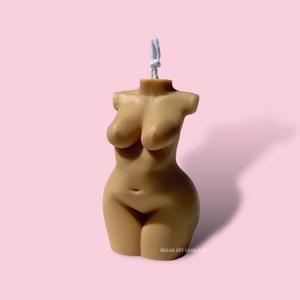 Curvy Female Torso Candle