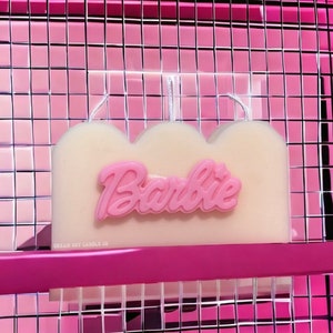 Barbie Logo Candle