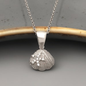 Sterling Silver Seashell Necklace: Minimalist Beach Jewelry