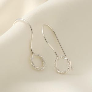 Sterling Silver Circle Dangle Earrings: Simple Everyday Jewelry