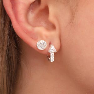 Trendy Stud Earrings - Minimalist Sterling Silver Earrings - Everyday Lightweight Earrings - Gift idea For Women