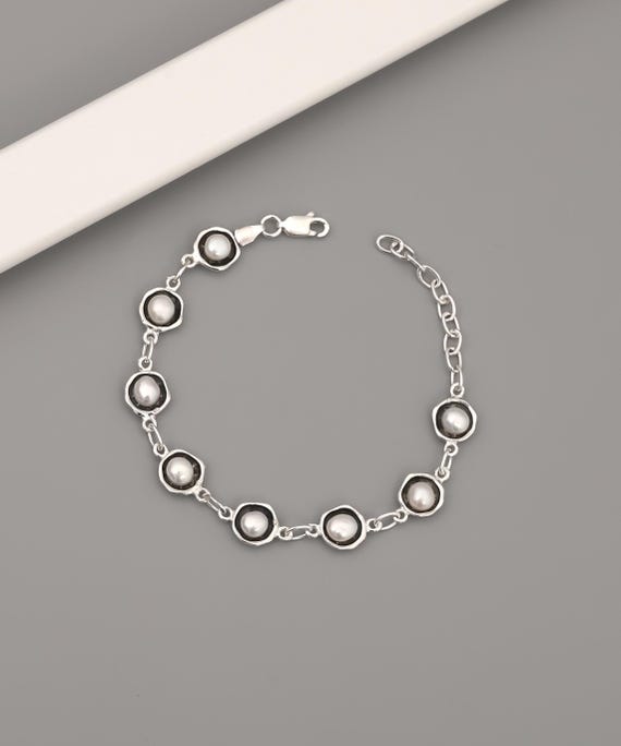 SILVER925 PEARL DESIGN BRACELET/ブレスレット SILVER925 PEARL DESIGN BRACELET/シルバー/ブレスレット