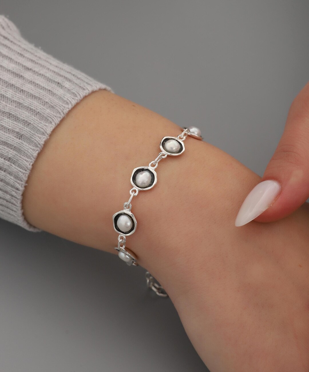 SILVER925 PEAL DESIGN BRACELET/シルバー/ブレス SILVER925 PEAL DESIGN BRACELET/シルバー/ブレス