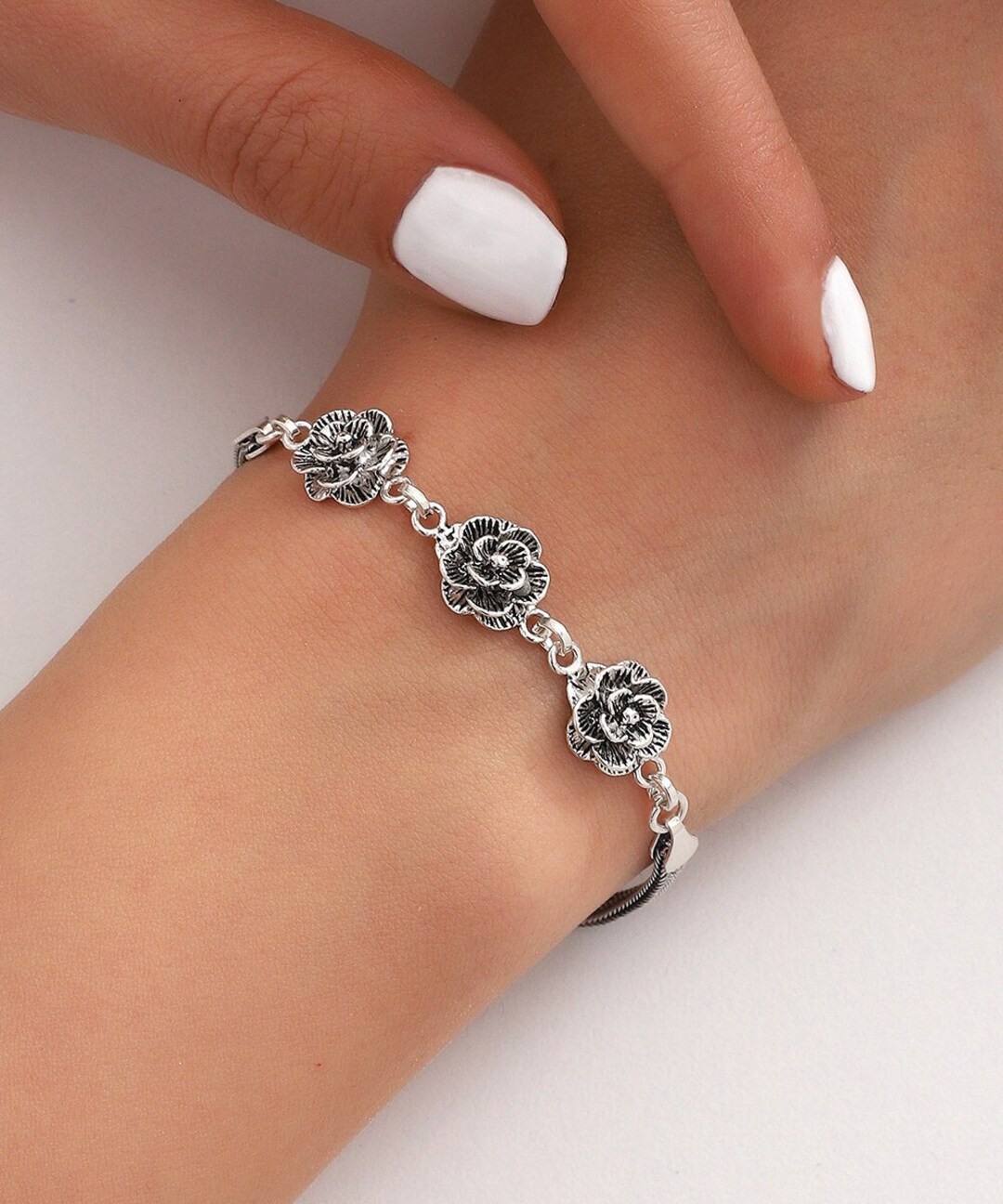 Sterling Silver Bohème Silverite Bead Bracelet main image 1