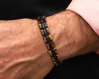 Paracord Black Nautical Bracelet, Bracelet With Hook Clasp